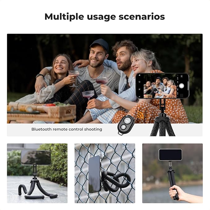 K&F Concept Flexible Tripod, Magnetic Flexible Phone Stand - Image 8