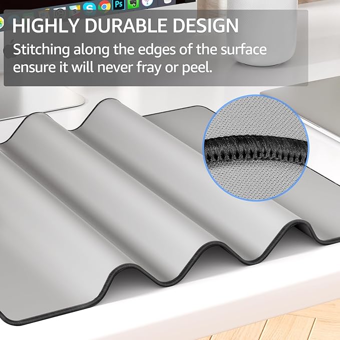 KTRIO Large Gaming Mouse Pad Desk Mat, Superior Micro-Weave Cloth, Non-Slip - Image 3