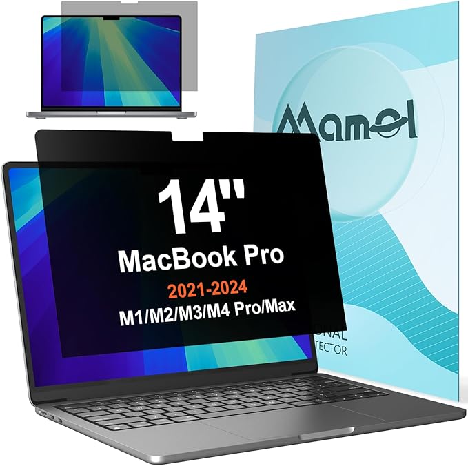 Privacy Screen for MacBook Pro 14 Inch, Matte Anti Glare Blue Light Filter by Mamol