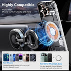 Upgraded Nano Gel Magnetic Phone Holder, 360° Rotation Vacuum Suction Cell - Image 7