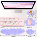 Cloud Wrist Rest for Computer Keyboard, 4-in-1 Memory Foam Leather Cloud - Image 7