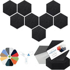 Mollywell Hexagon Acoustic Panels, High Density, Soundproofing, Decorative by Mollywell