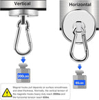 LOVIMAG Magnetic Hooks Heavy Duty, 200LBS+ Super Strong Magnetic Hooks Cruise - Image 3