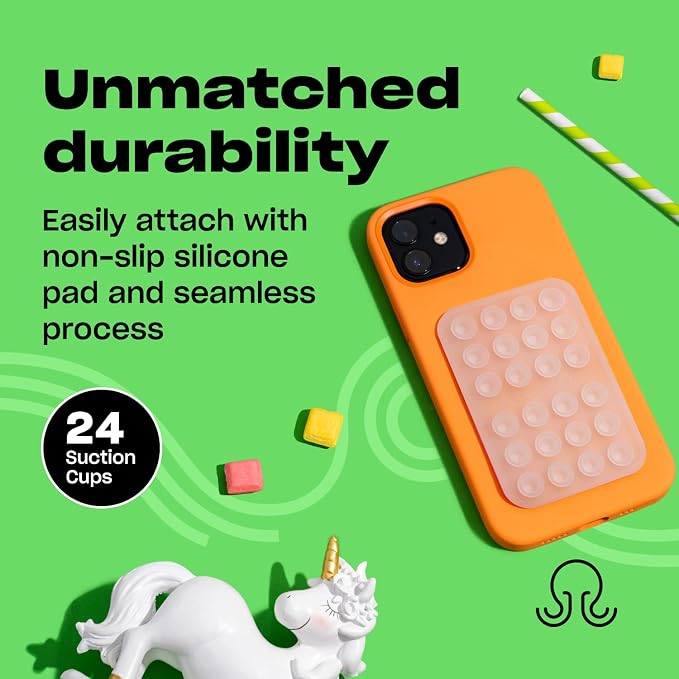 Classic - Silicone Suction Phone Case Adhesive Mount - Hands-Free, Strong Grip - Image 4