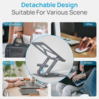 Adjustable Laptop Stand with 360 Rotating Base & USB Docking Station - Image 8
