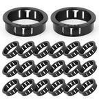 20PCS 1-1/2" Black Cable Snap Bushing Grommet, Snap in Cord Bushing Protect by Unknown