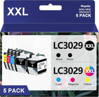 LC3029XXL Ink Cartridges LC30295PK Super High Yield Compatible by Gagalay