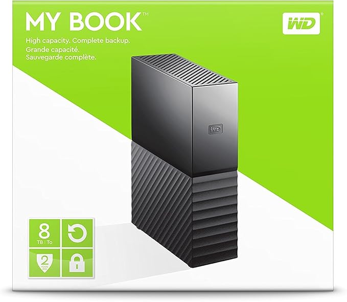 Western Digital 8TB My Book Desktop External Hard Drive, USB 3.0, External HDD - Image 4