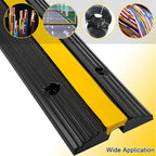 CXRCY Cable Protector Ramp 4 Pack of 1-Channel Rubber Hose Ramp, 22046Lbs - Image 2
