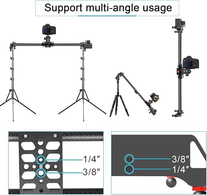 GVM Motorized Camera Slider, Motorized Time Lapse and Video Shot Follow Focus - Image 7