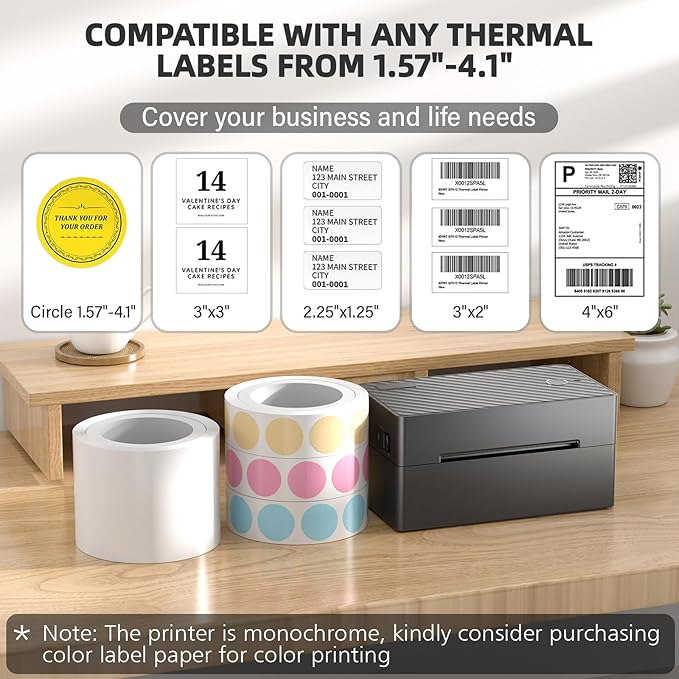 Label Printer, 4x6 Thermal Printer - Image 2