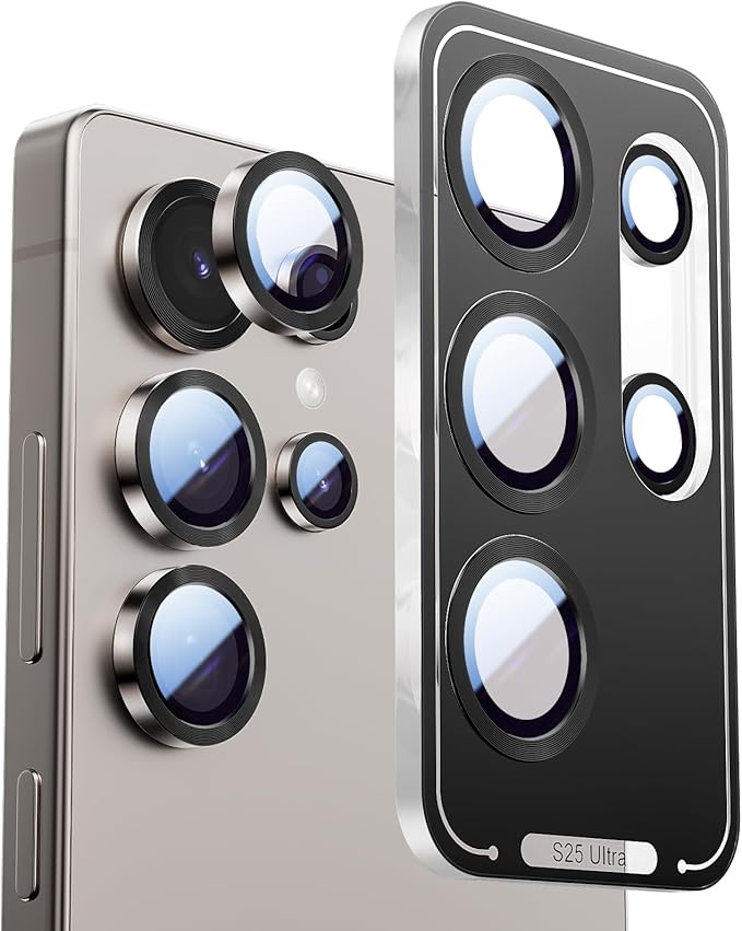 X-it Camera Lens Protector for Samsung S25 Ultra, 9H Tempered Glass, by X-it