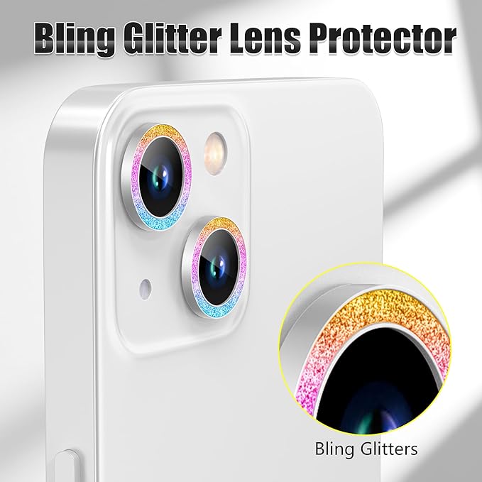 AGVEE 3+3 6 Pack for iPhone 13 6.1" / 13 Mini 5.4" Camera Lens Cover Protector - Image 5
