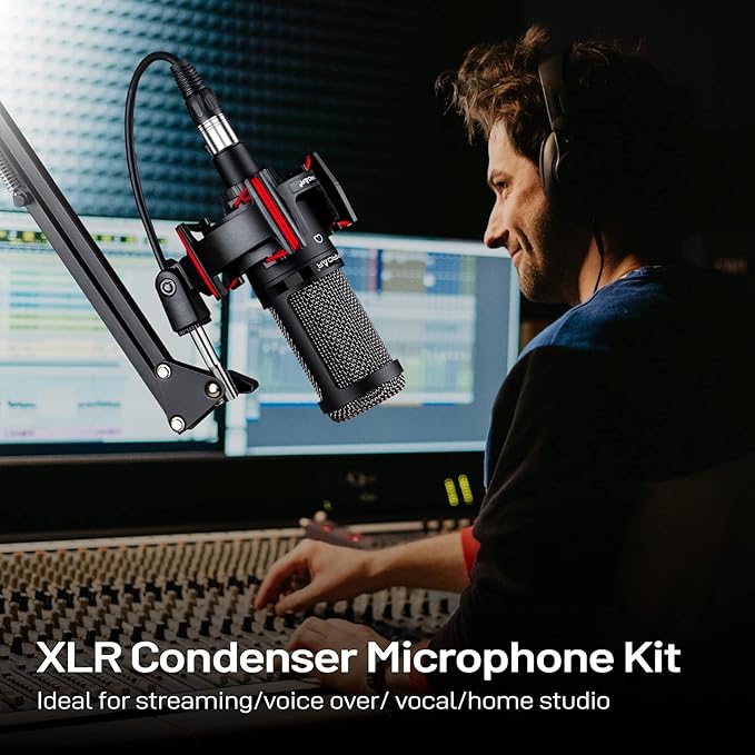 Condenser Microphone XLR, Professional Studio Recording Microphone - Image 2