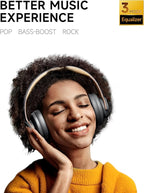 Picun B8 Bluetooth Headphones, 120H Playtime Headphones Wireless Bluetooth - Image 5