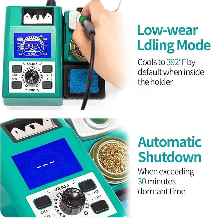 YIHUA 982 Precision Soldering Iron Station Kit - Image 4