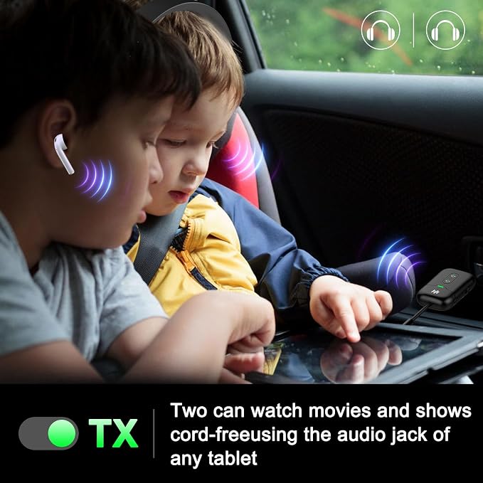 Airplane Bluetooth 5.4 Transmitter Adapter, Supports 2 AirPods/Headphones - Image 7