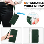 TUCCH Wallet Case for Galaxy S25 Edge, Removable 2 in 1 Wrist Strap RFID - Image 6