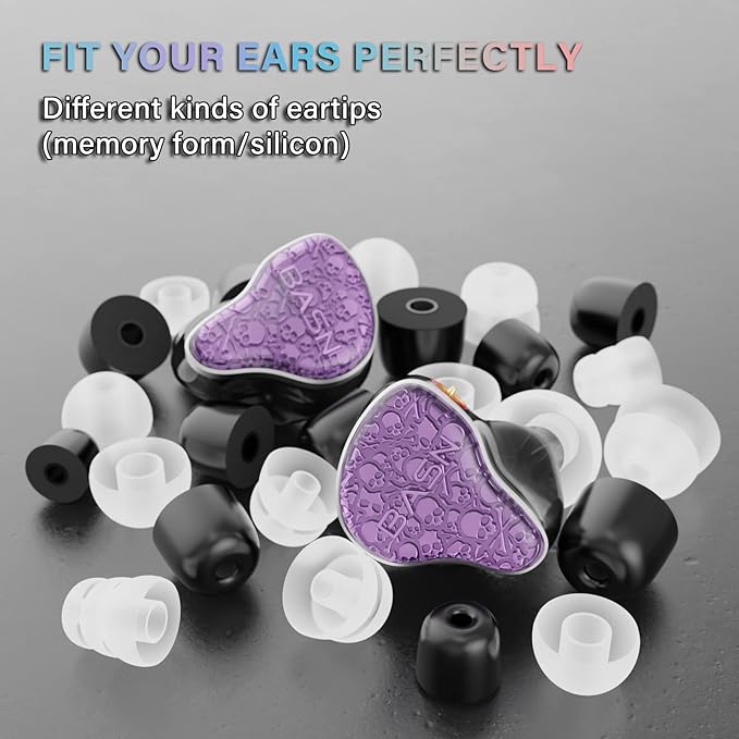 BASN Bmaster5 in Ear Monitors, 1DLC Diaphragm+4BA 5 Drivers IEM Earphones - Image 5