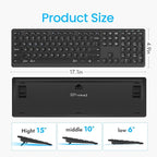 K9300 Wireless Bluetooth Keyboard, Support Multi Device Switching, Full Size - Image 6