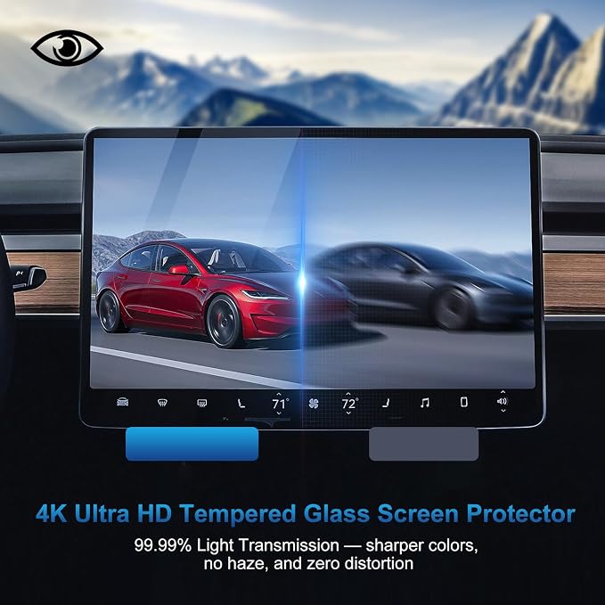 Screen Protectors for Tesla Model X&Model S 2023-2025, Center Console Touch - Image 5