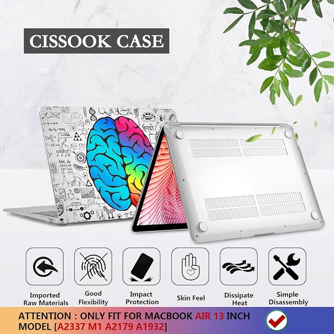 CISSOOK Compatible with MacBook Air 13 inch Case 2021 2020 2019 2018 Release - Image 6