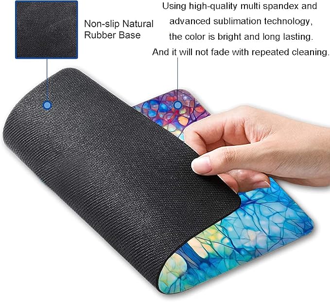 Hokafenle Mouse Pad, Cute Tree of Life Mouse Pad, Square Mouse Mat Design - Image 2