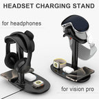 Airpod Max Charger Stand with 15w Wireless Charger, Suguder 4 in 1 Headset - Image 5