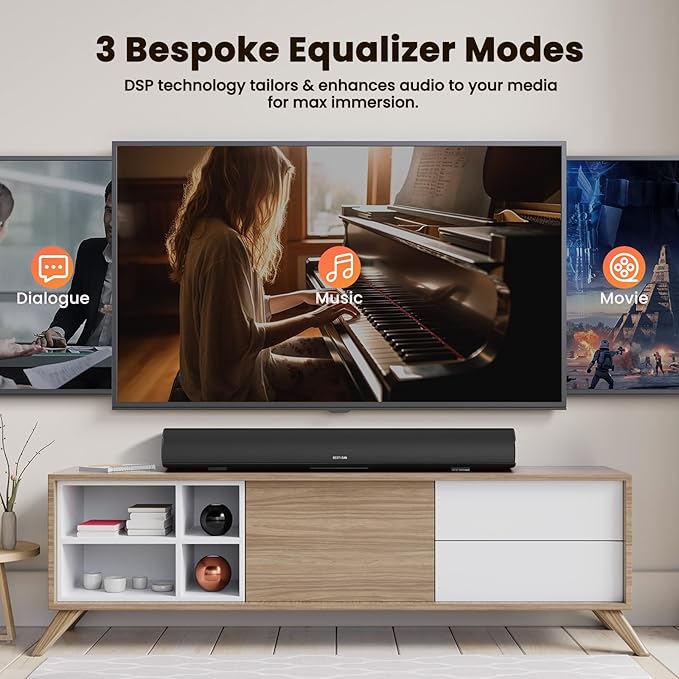 BESTISAN 100 Watt 40 Inch TV Sound Bar, Home Theater System Wired and Wireless - Image 3