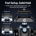 Ulanzi T100 Ball Head, Tripod Ball Head Mount 1/4 & 3/8 inch - Image 2