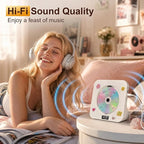 Gueray CD Player Portable Bluetooth Desktop CD Player - Image 4