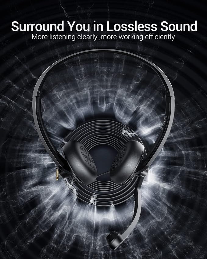 Wired Headphones with Microphone Headset - Image 4