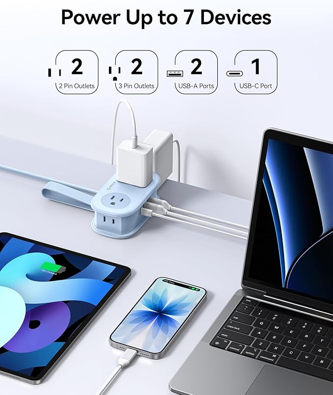 ORICO Blue Travel Power Strip PD20W - Image 2