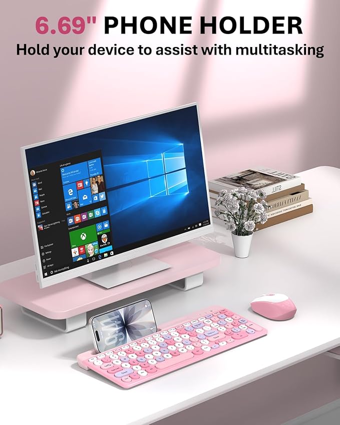 Colorful Wireless Keyboard and Mouse Combo - Image 4