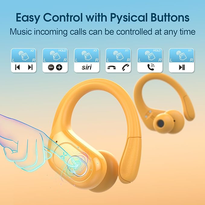 Wireless Earbuds 75hrs Bluetooth 5.4 Headphone Sport, 2025 Bluetooth Earbuds - Image 7