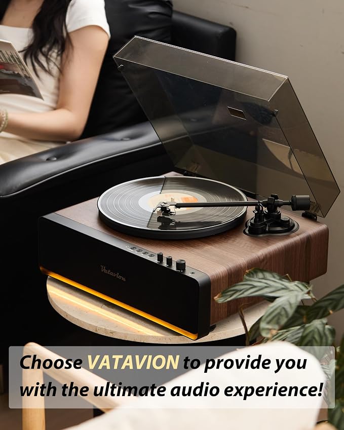 Vinyl Record Player, High Fidelity Belt Drive Turntable - Image 7