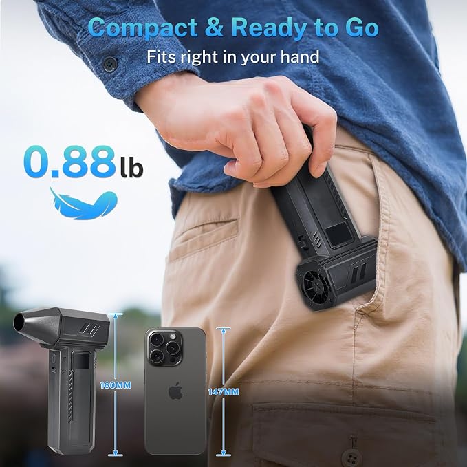 2-in-1 Electric Compressed Air Duster & Car Vacuum Cleaner - Image 4
