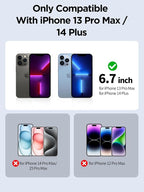 Compatible for iPhone 13 Pro Max Privacy Screen Protector/iPhone 14 Plus Screen - Image 2
