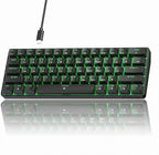 TMKB 60% Mechanical Gaming Keyboard, LED Backlight, Anti-Ghosting, Detachable by TMKB