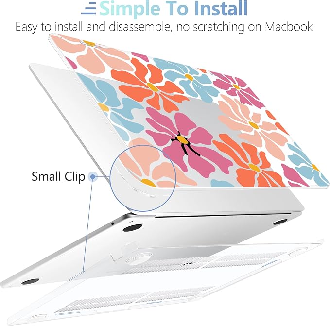MEEgoodo Case for MacBook Air M4/M3/M2 13.6 inch 2025 2024 2022, Fit Model - Image 5