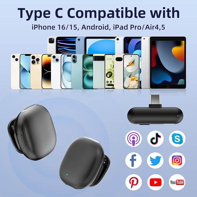 Wireless Microphone for iPhone 16 15 - Image 5