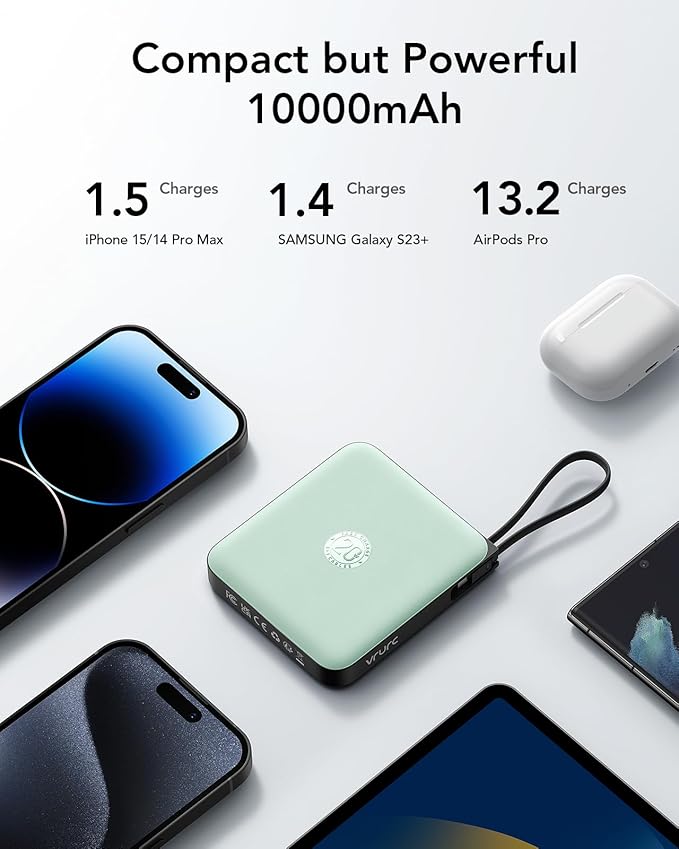 VRURC Portable Charger USB C, Power Bank - Image 7