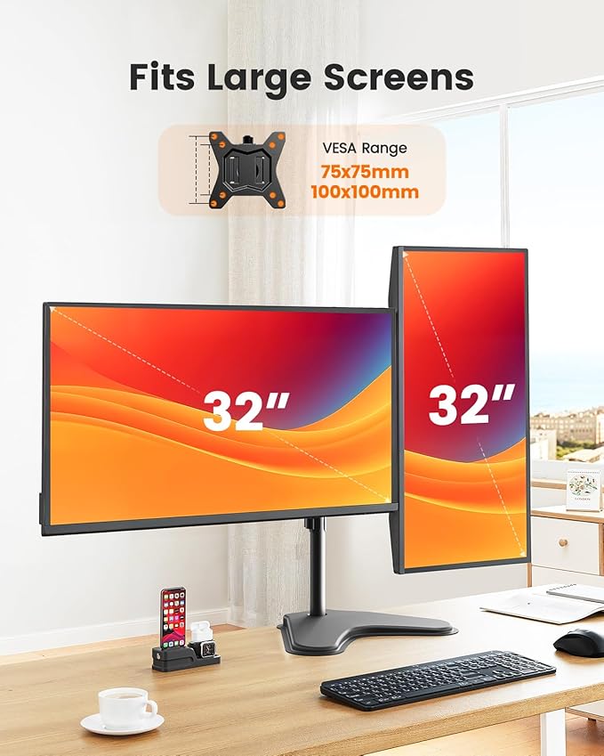 ErGear Freestanding Dual Monitor Stand - Image 3