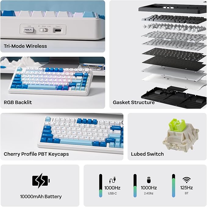 EPOMAKER x Aula F75 Ultra Wireless Gaming Keyboard - Image 3