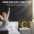 Smart Table Lamp with 4-in-1 Wireless Charger, Night Light, Alarm Clock - Image 5