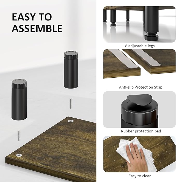 AX WABER Dual Monitor Stand Riser, Monitor Stand - Image 6
