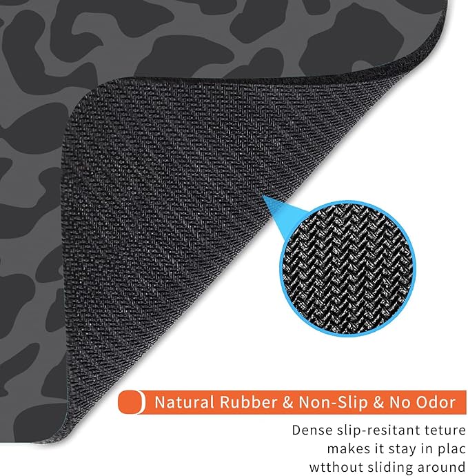 Square Mouse Pad Black Leopard, Personalized Premium-Textured Custom Mouse Mat - Image 5