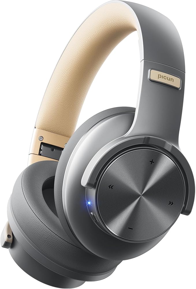 Picun B8 Bluetooth Headphones, 120H Playtime Headphones Wireless Bluetooth by Picun