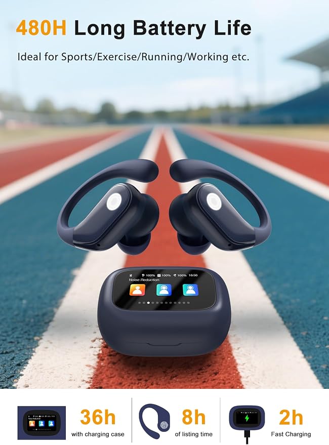 Wireless Earbuds, ANC Noise Cancelling Sport Ear Buds - Image 3
