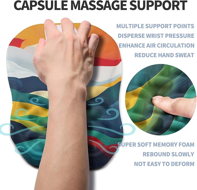 Ergonomic Raised Mouse Pad Wrist Support - Image 3